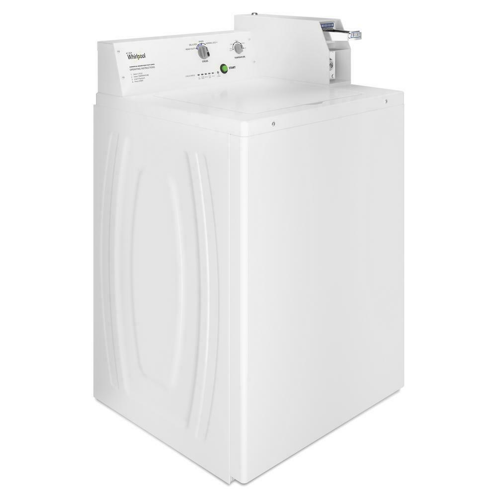 Whirlpool CAE2745FQ Commercial Top-Load Washer, Coin Slide