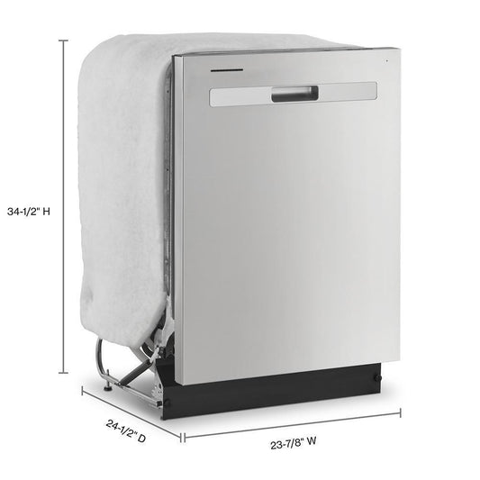Whirlpool WDP540HAMZ Quiet Dishwasher with Boost Cycle and Pocket Handle