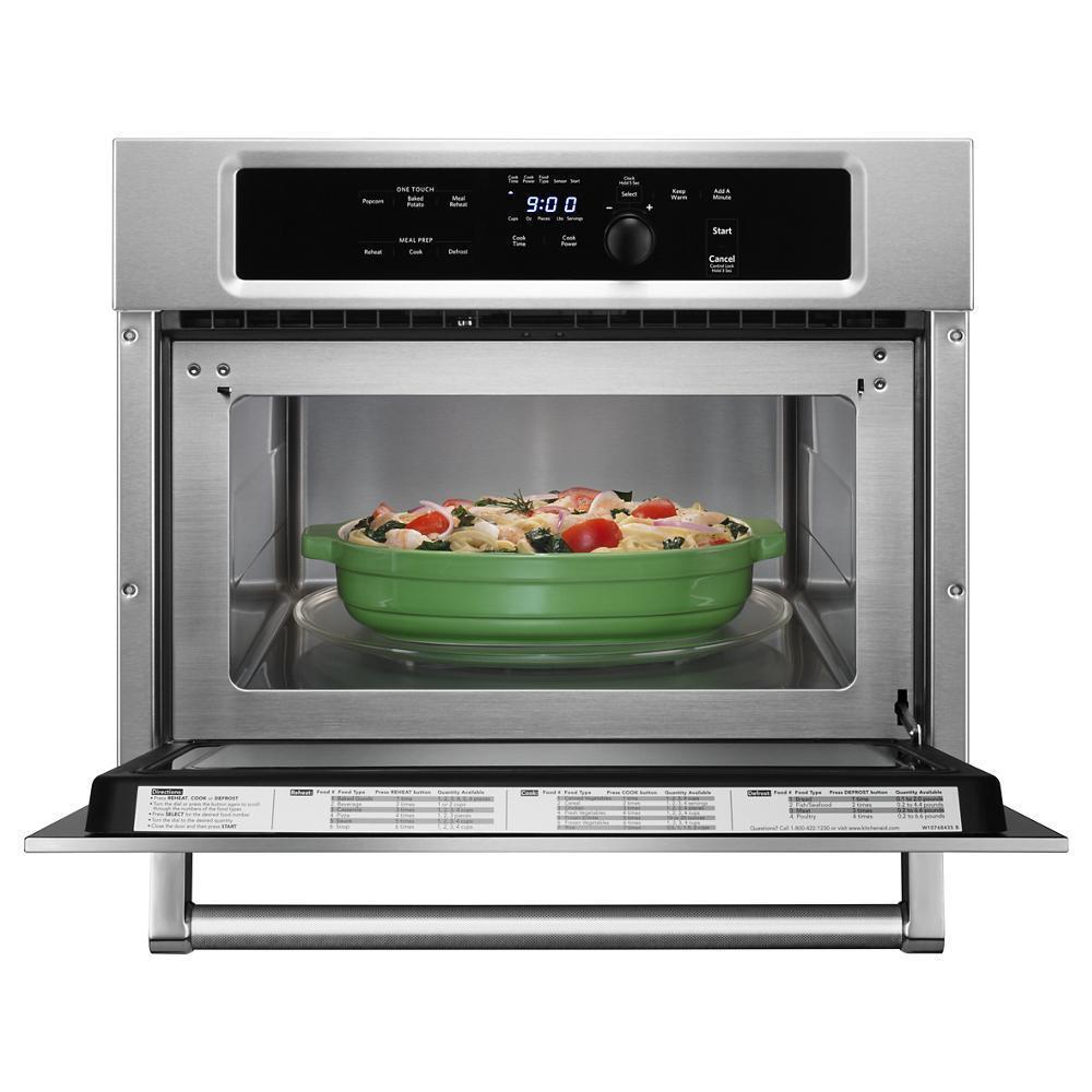 Kitchenaid KMBS104ESS 24" Built In Microwave Oven with 1000 Watt Cooking