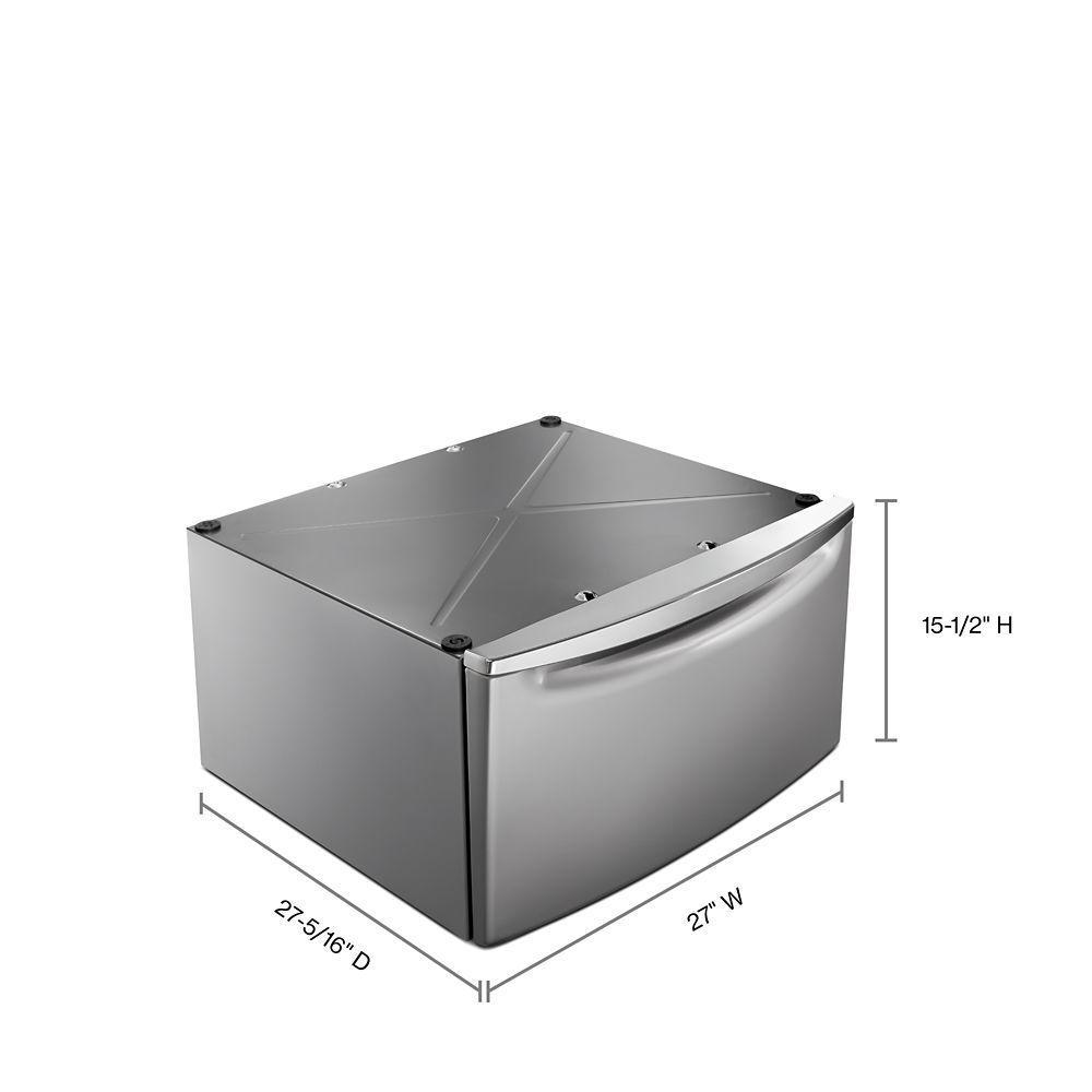 Whirlpool XHPC155YC 15.5" Pedestal for Front Load Washer and Dryer with Storage