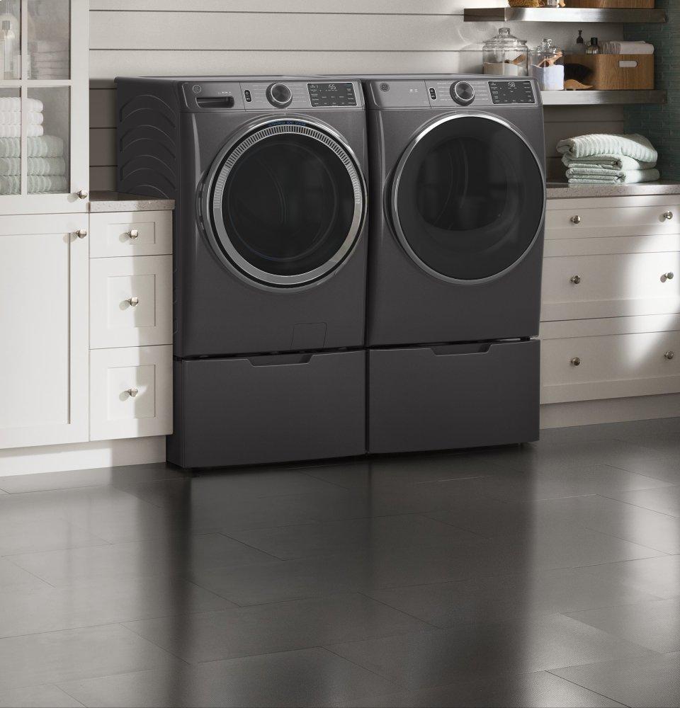 GFD55GSPNDG GE® ENERGY STAR® 7.8 cu. ft. Capacity Smart Front Load Gas Dryer with Sanitize Cycle