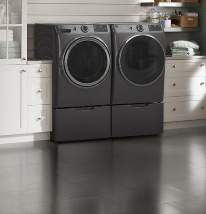 GFD55GSPNDG GE® ENERGY STAR® 7.8 cu. ft. Capacity Smart Front Load Gas Dryer with Sanitize Cycle
