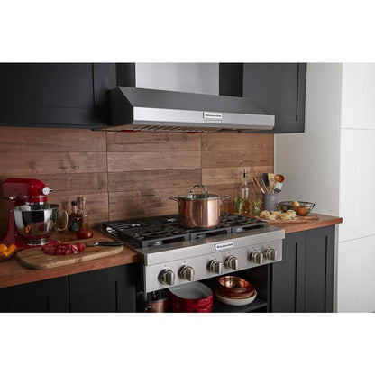 Kitchenaid KVWC956KSS 36" 585 or 1170 CFM Motor Class Commercial-Style Wall-Mount Canopy Range Hood