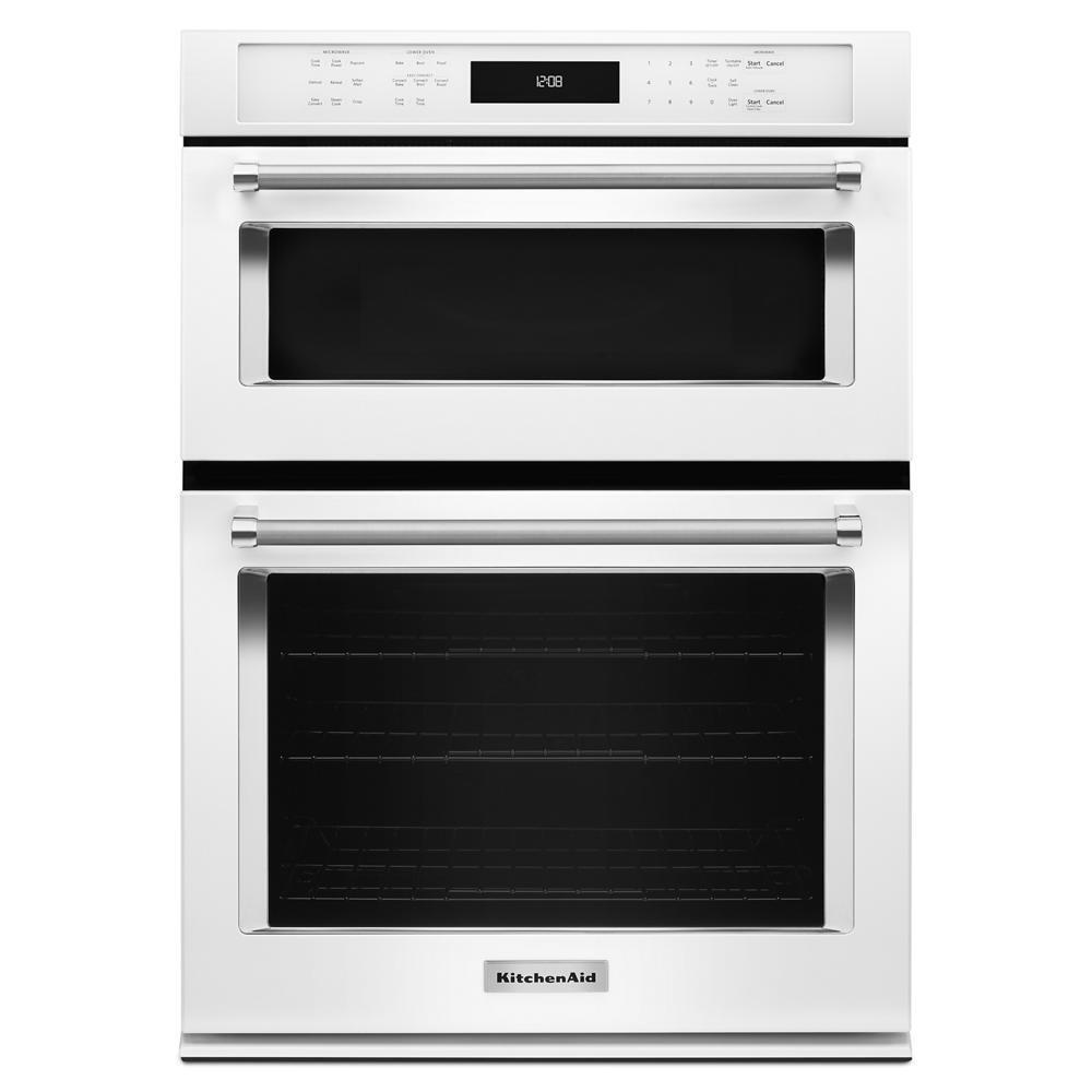 Kitchenaid KOCE500EWH 30" Combination Wall Oven with Even-Heat™ True Convection (Lower Oven)