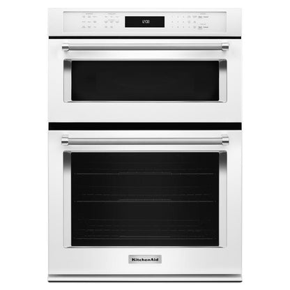 Kitchenaid KOCE500EWH 30" Combination Wall Oven with Even-Heat™ True Convection (Lower Oven)