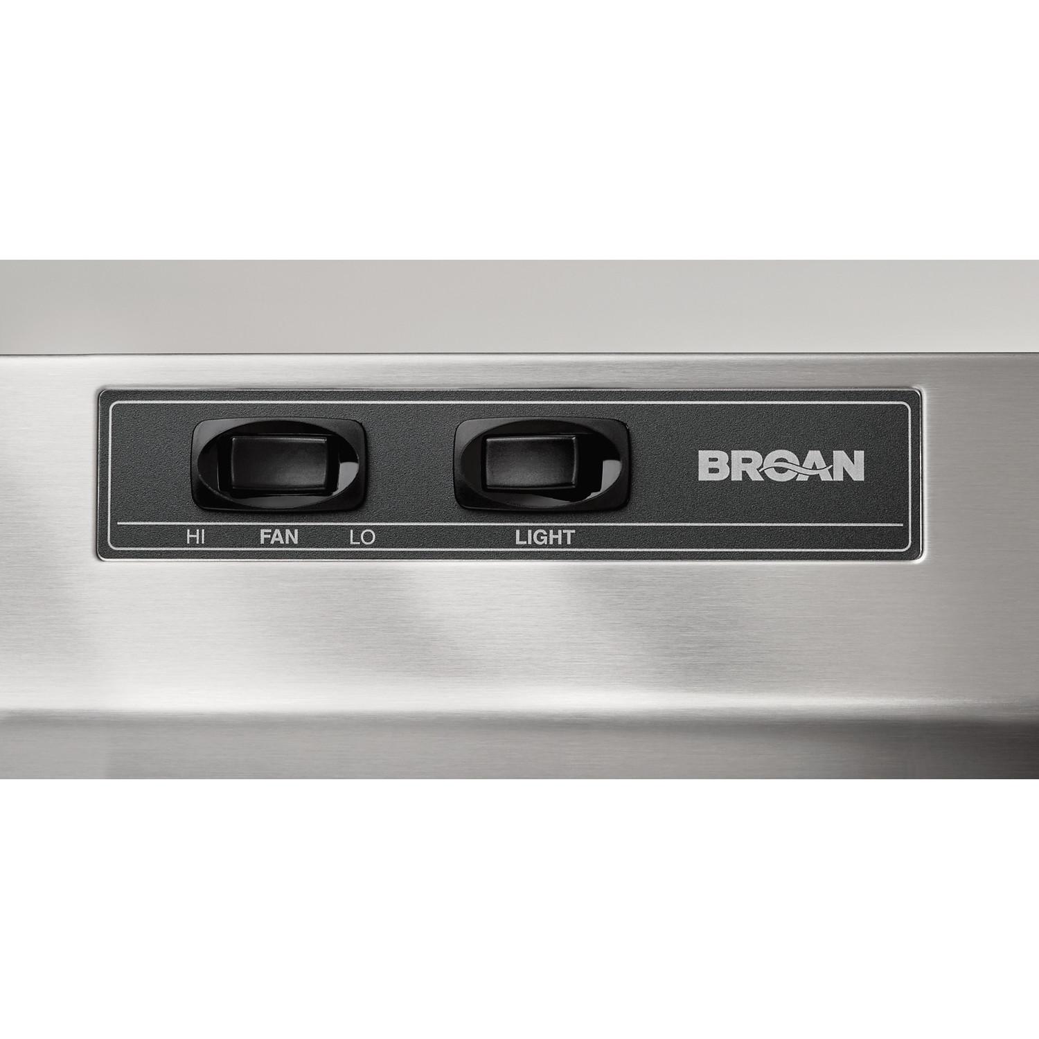 Broan 422404 **DISCONTINUED** Broan® 24-Inch Under-Cabinet Range Hood, Stainless Steel