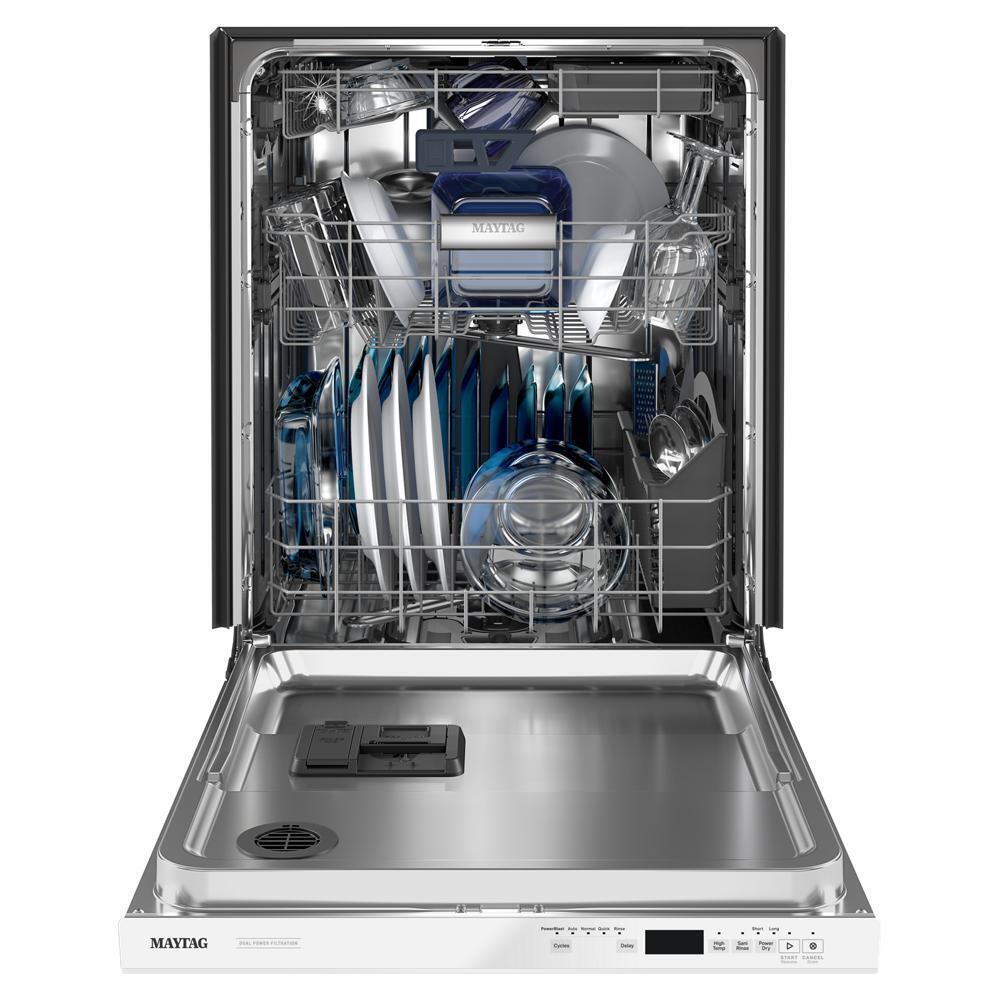 Maytag MDB8959SKW 24 Top Control Dishwasher with Dual Power Filtration, PowerBlast® Cycle and 3rd Level Rack - 47 dBA