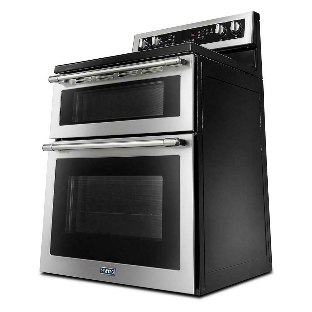 Maytag MET8800FZ 30-Inch Wide Double Oven Electric Range With True Convection - 6.7 Cu. Ft.