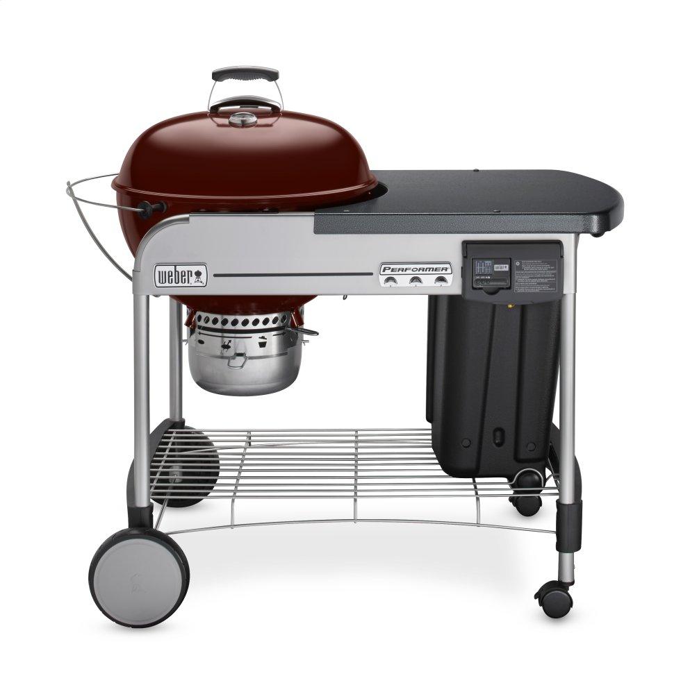 Weber 15503001 Performer Deluxe Charcoal Grill - 22" Crimson