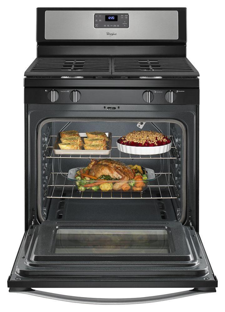 Whirlpool WFG515S0ES 5.0 Cu. Ft. Freestanding Gas Range with AccuBake® Temperature Management System