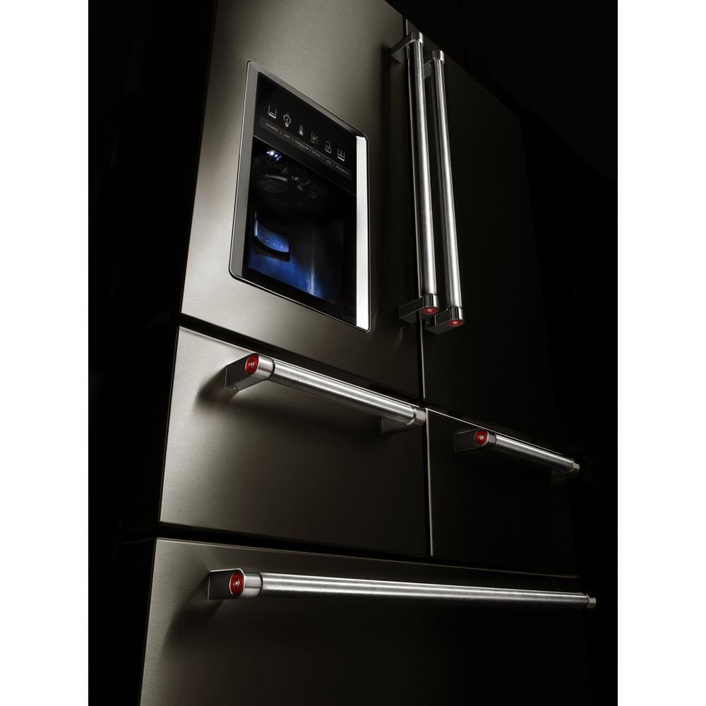 Kitchenaid KRMF706EBS 25.8 Cu. Ft. 36" Multi-Door Freestanding Refrigerator with Platinum Interior Design and PrintShield™ Finish