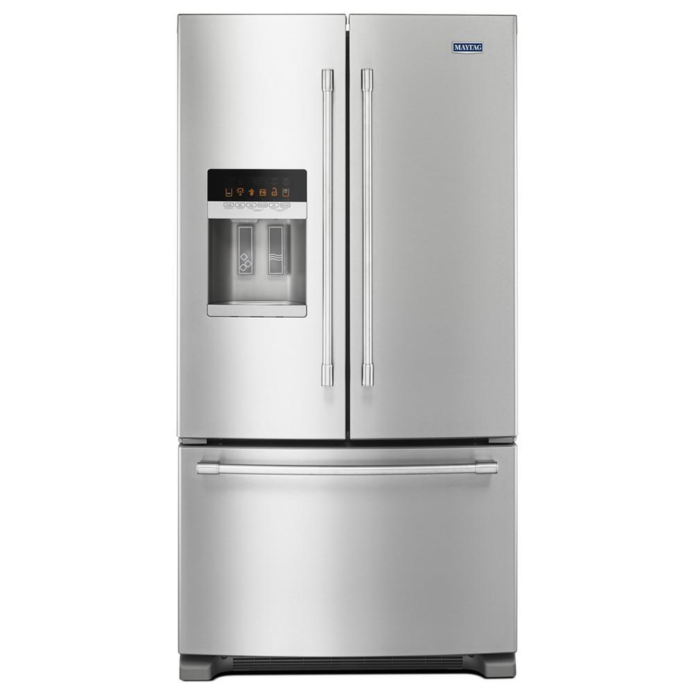 Maytag 36- Inch Wide French Door Refrigerator with PowerCold® Feature - 25 Cu. Ft.