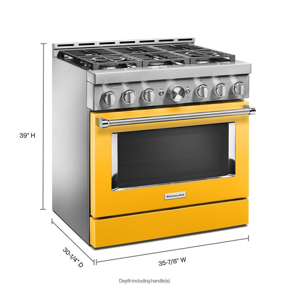 KFGC506JYP KitchenAid® 36'' Smart Commercial-Style Gas Range with 6 Burners