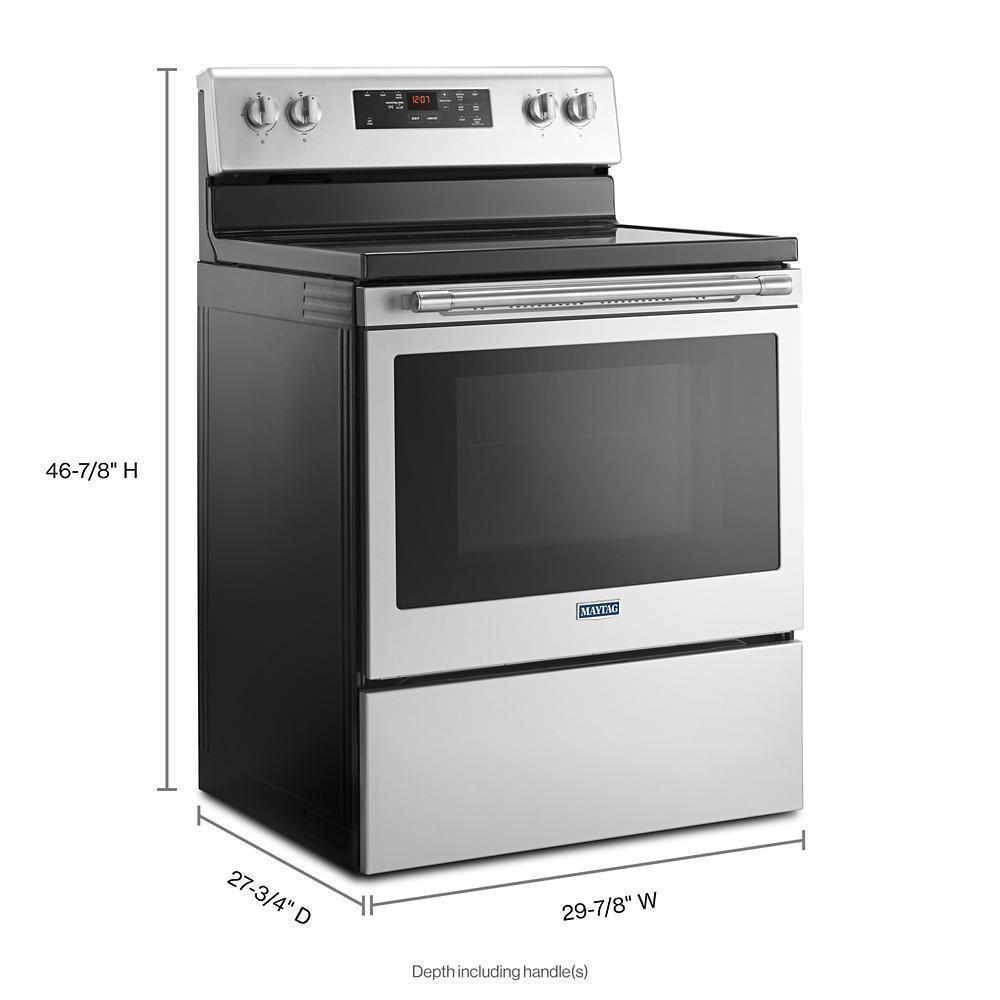 Maytag 30-Inch Wide Electric Range With Shatter-Resistant Cooktop - 5.3 Cu. Ft.