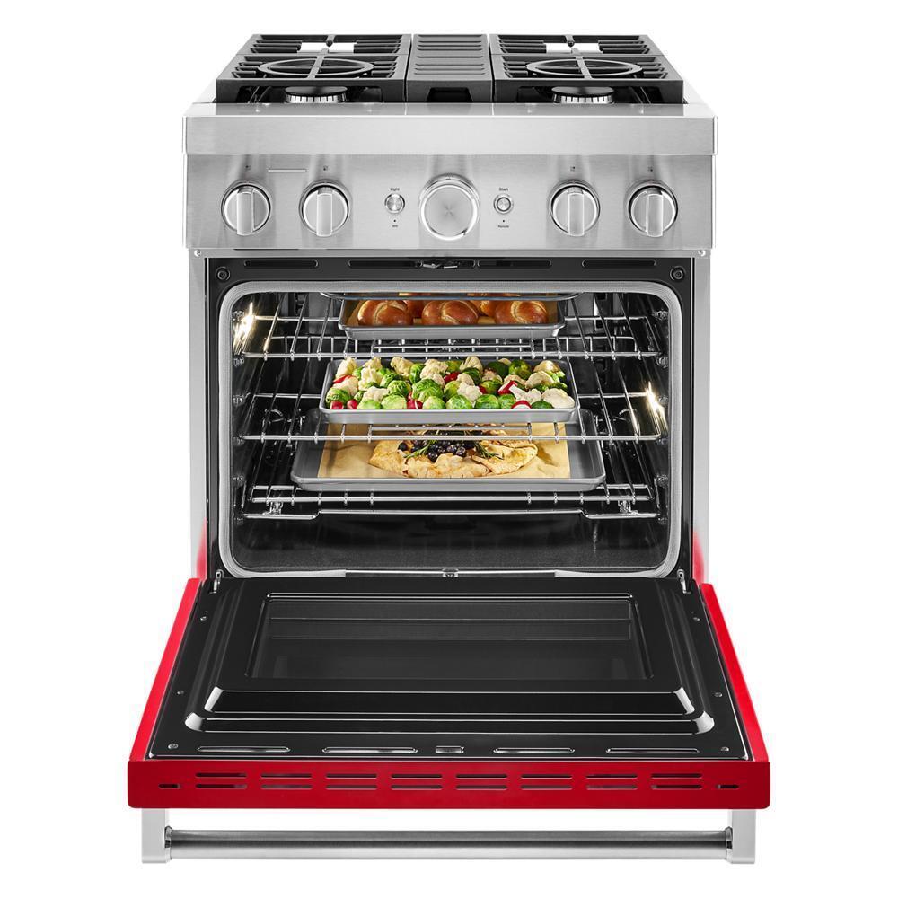 KFDC500JPA KitchenAid® 30'' Smart Commercial-Style Dual Fuel Range with 4 Burners