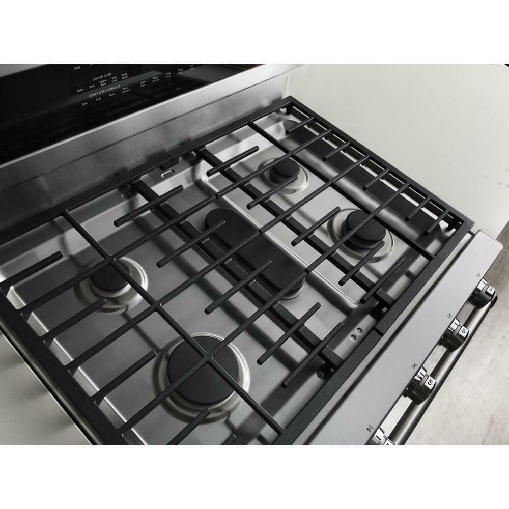 Kitchenaid KFDD500ESS 30-Inch 5 Burner Dual Fuel Double Oven Convection Range