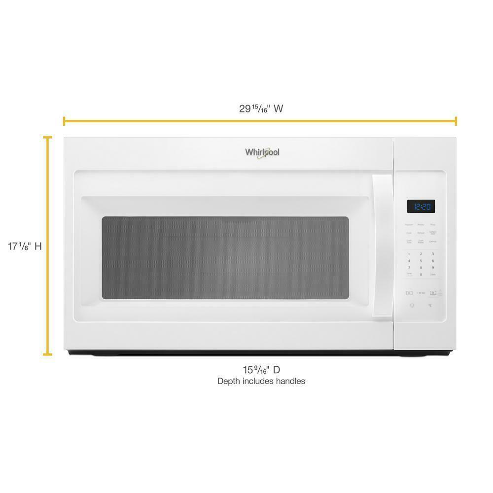 Whirlpool WMH31017HW 1.7 cu. ft. Microwave Hood Combination with Electronic Touch Controls