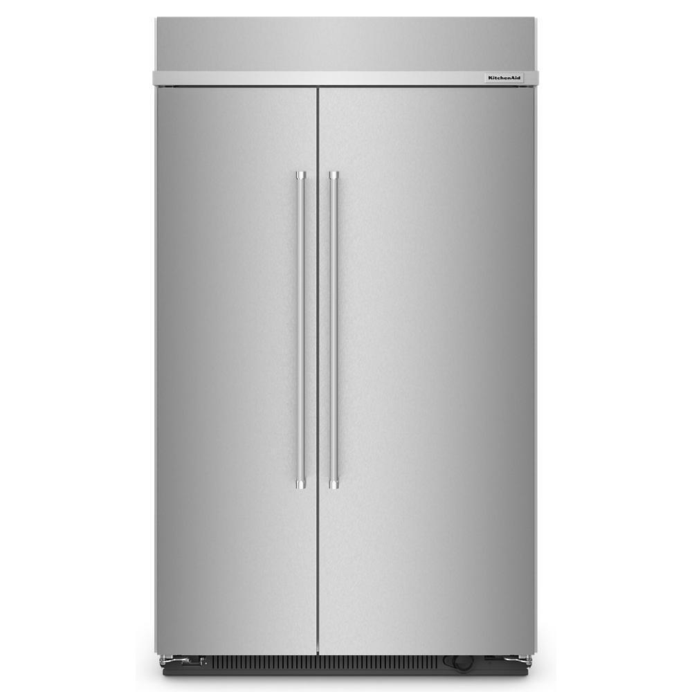 Kitchenaid KBSN708MPS 30 Cu. Ft. 48" Built-In Side-by-Side Refrigerator with PrintShield™ Finish