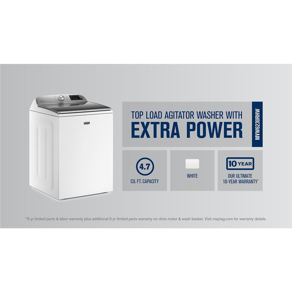 Maytag MVW6230RHW Smart Top Load Washer with Extra Power - 4.7 cu. ft.