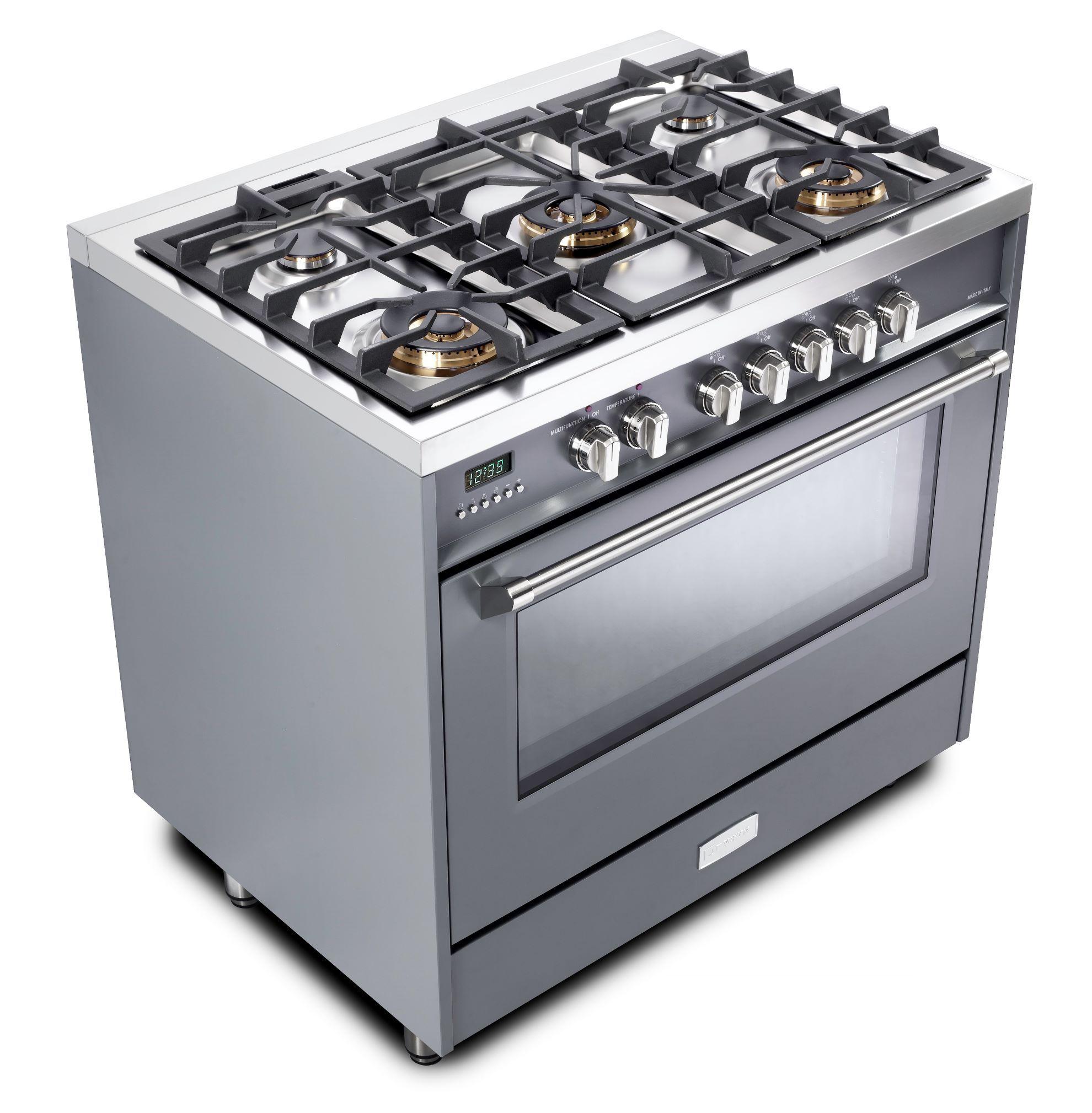 Designer 36" Dual Fuel Single Oven Range - Slate Gray