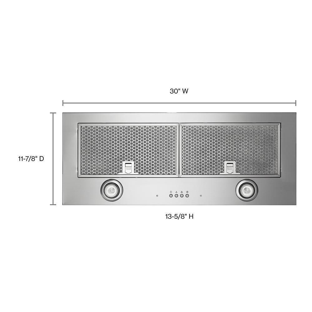 Whirlpool UVL5430JSS 30" 400 CFM Motor Class Custom Hood Liner