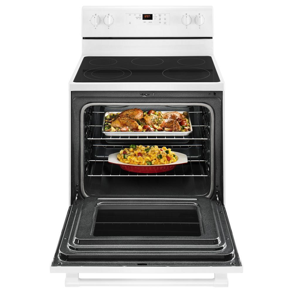 Maytag 30-Inch Wide Electric Range With Shatter-Resistant Cooktop - 5.3 Cu. Ft.