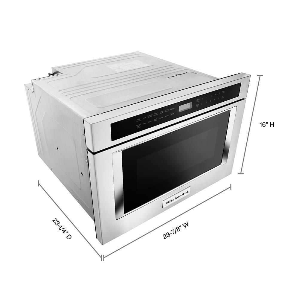 Kitchenaid KMBD104GSS 24" Under-Counter Microwave Oven Drawer