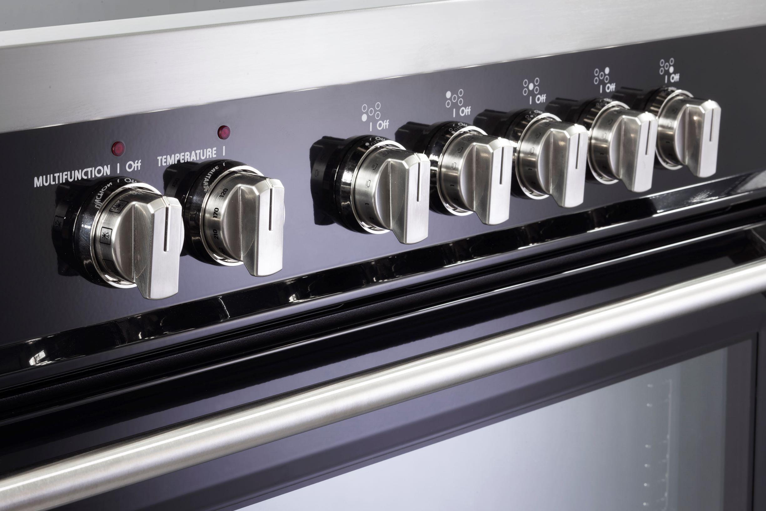 Designer 36" Induction Single Oven Range - Gloss Black