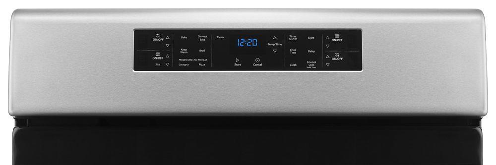 Whirlpool WFE520S0FS 5.3 cu. ft. Guided Electric Front Control Range with Fan Convection Cooking