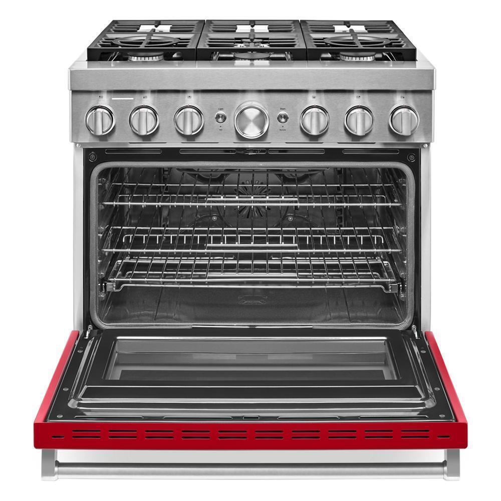 KFDC506JPA KitchenAid® 36'' Smart Commercial-Style Dual Fuel Range with 6 Burners