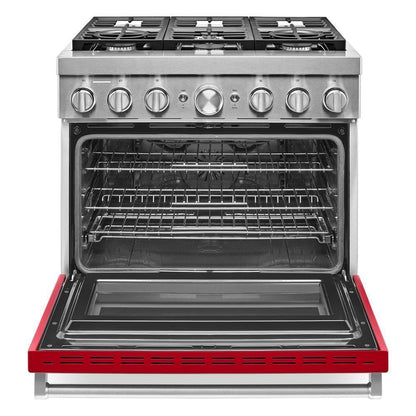 KFDC506JPA KitchenAid® 36'' Smart Commercial-Style Dual Fuel Range with 6 Burners