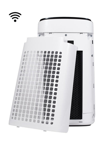 FXJ80UW Sharp Smart Plasmacluster Ion Air Purifier with True HEPA for Extra Large Rooms