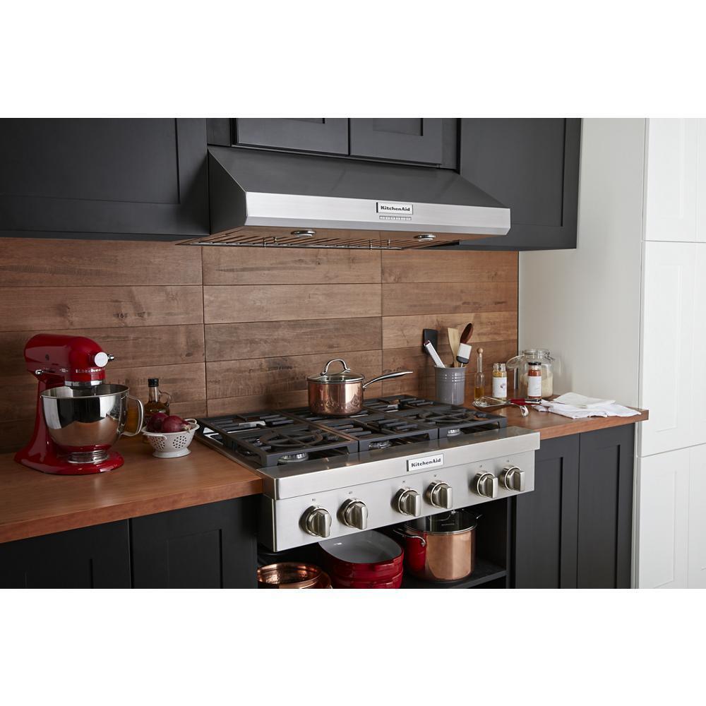 Kitchenaid KVUC606KSS 36" 585 CFM Motor Class Commercial-Style Under-Cabinet Range Hood System