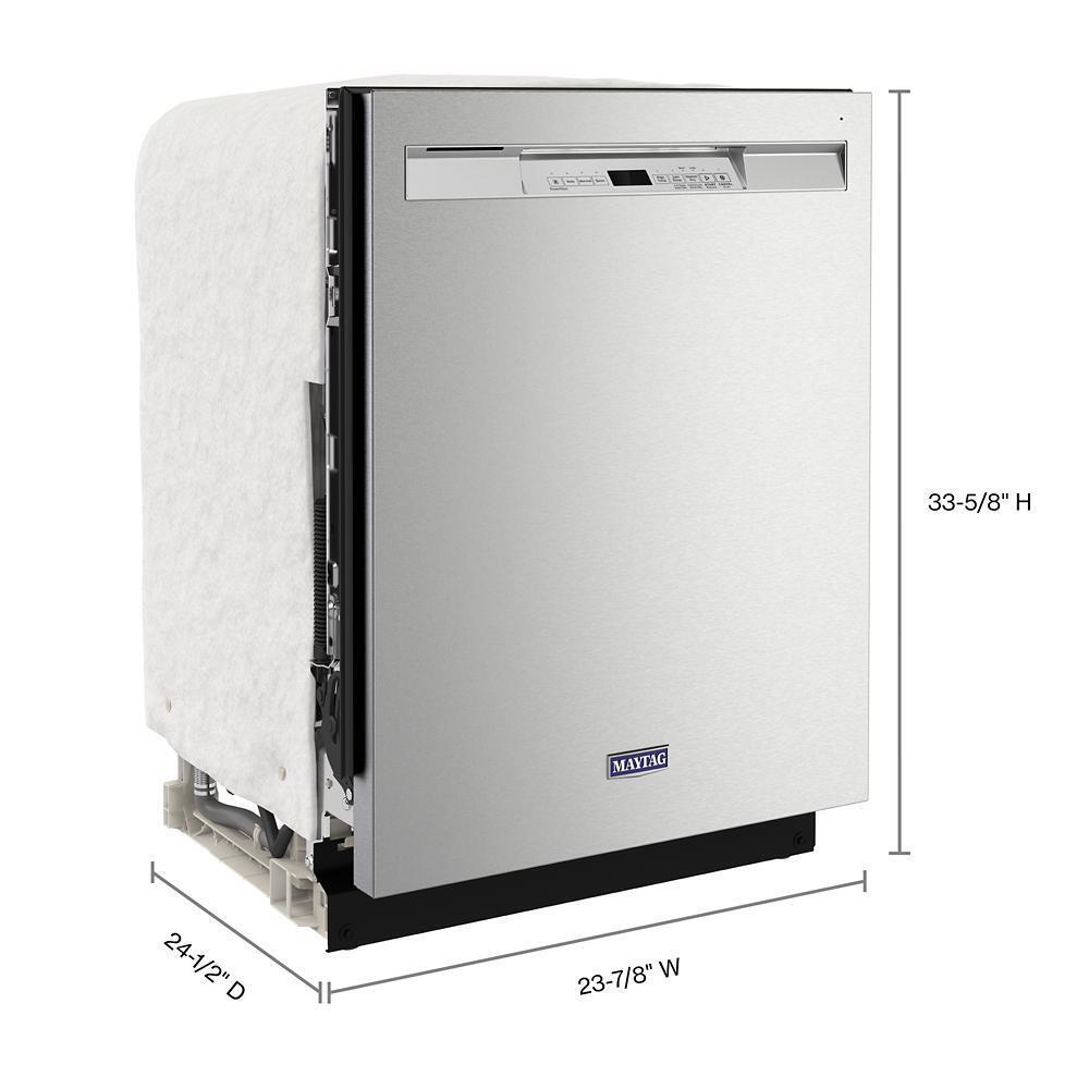 Maytag MDB4949SKZ 24 Front Control Dishwasher with Dual Power Filtration and PowerBlast® Cycle - 50 dBA