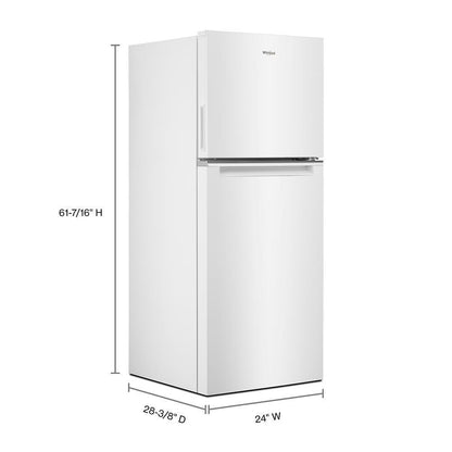 Whirlpool WRT312CZJW 24-inch Wide Small Space Top-Freezer Refrigerator - 11.6 cu. ft.