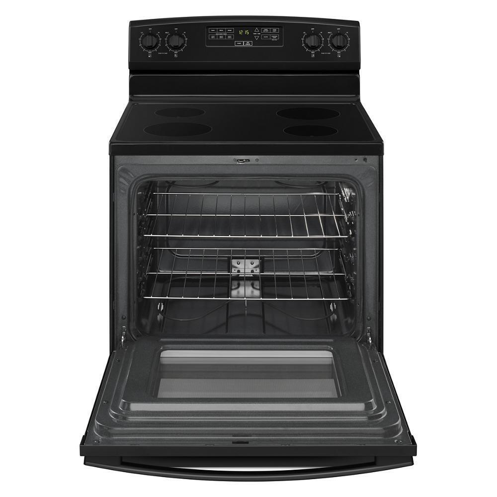 Amana AER6303MFB 30-inch Amana® Electric Range with Extra-Large Oven Window