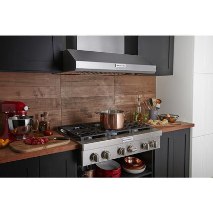 Kitchenaid KVWC956KSS 36" 585 or 1170 CFM Motor Class Commercial-Style Wall-Mount Canopy Range Hood