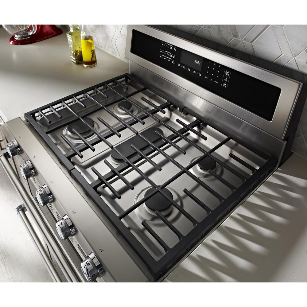 Kitchenaid KFDD500ESS 30-Inch 5 Burner Dual Fuel Double Oven Convection Range