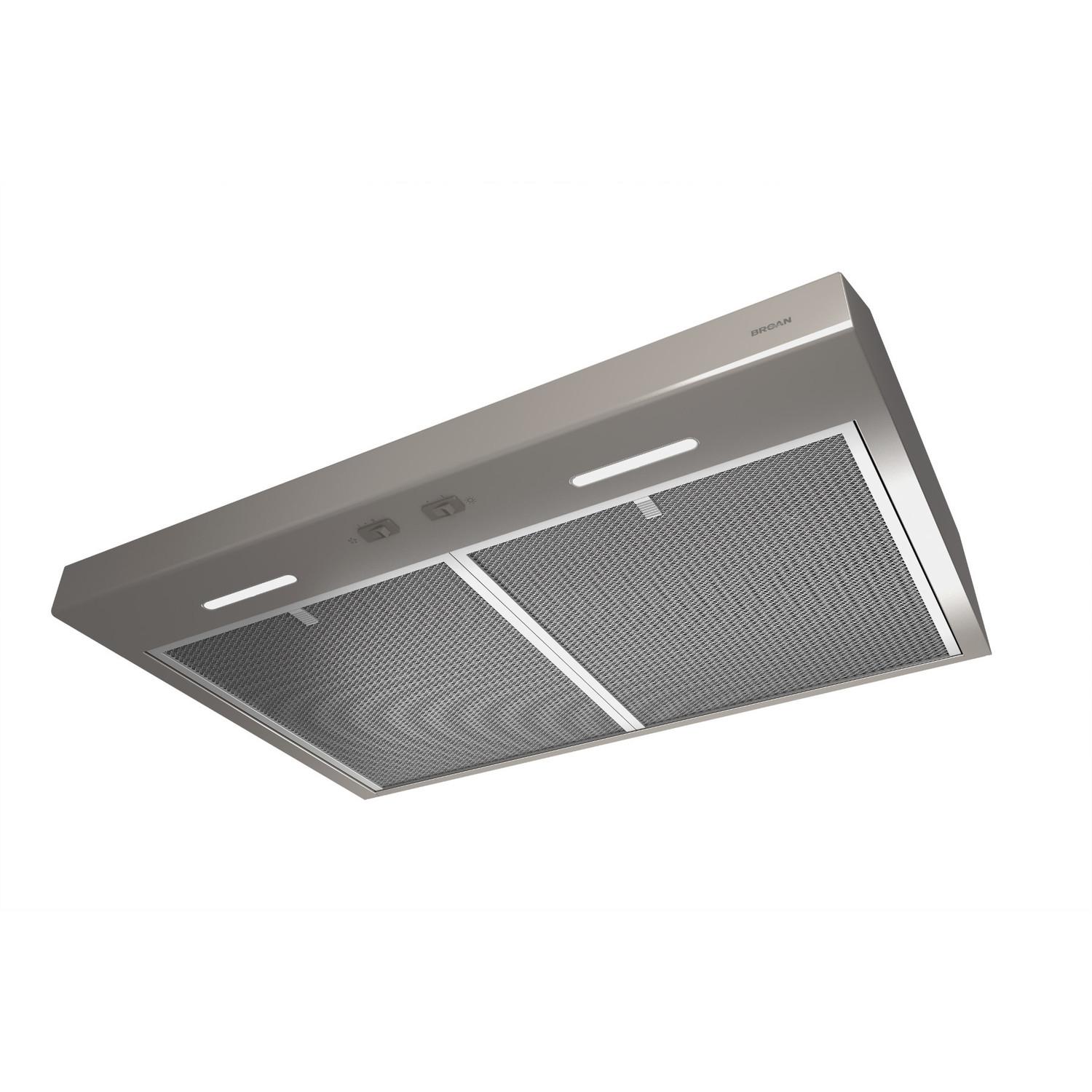 Broan BCSEK130SL **DISCONTINUED** Broan® 30-Inch Convertible Under-Cabinet Range Hood, ENERGY STAR®, 300 Max Blower CFM, Slate