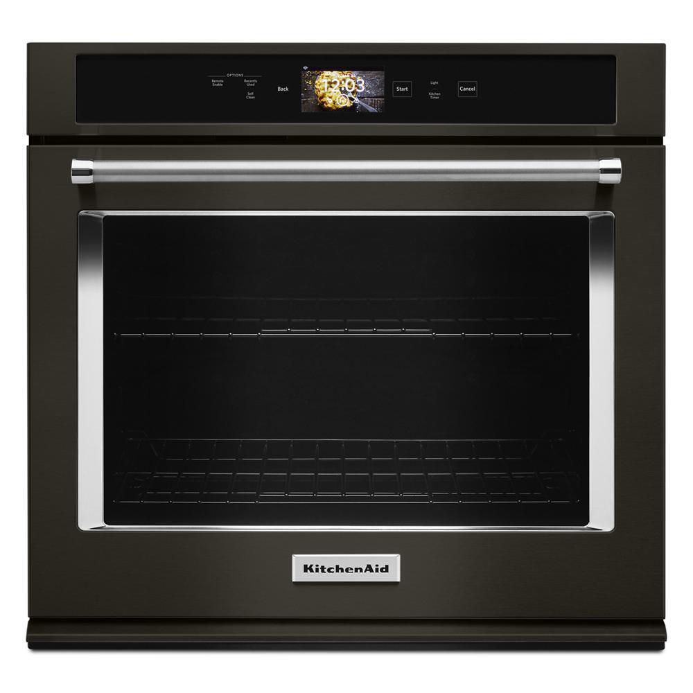 Kitchenaid KOSE900HBS Smart Oven+ 30" Single Oven with Powered Attachments and PrintShield™ Finish