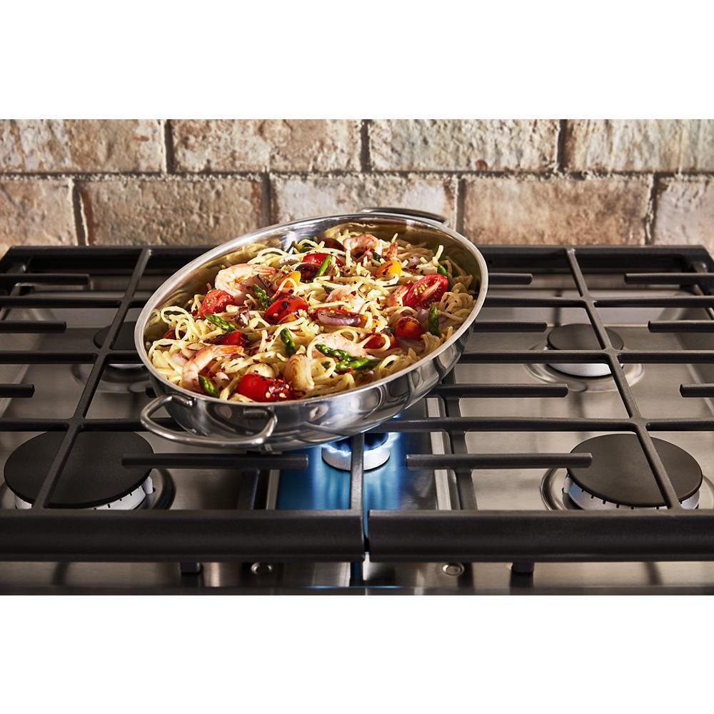 Kitchenaid 30-Inch 5 Burner Gas Convection Slide-In Range with Baking Drawer