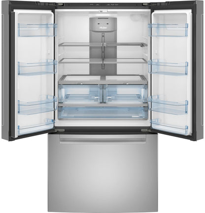 QNE27JYMFS Haier ENERGY STAR® 27.0 Cu. Ft. Fingerprint Resistant French-Door Refrigerator