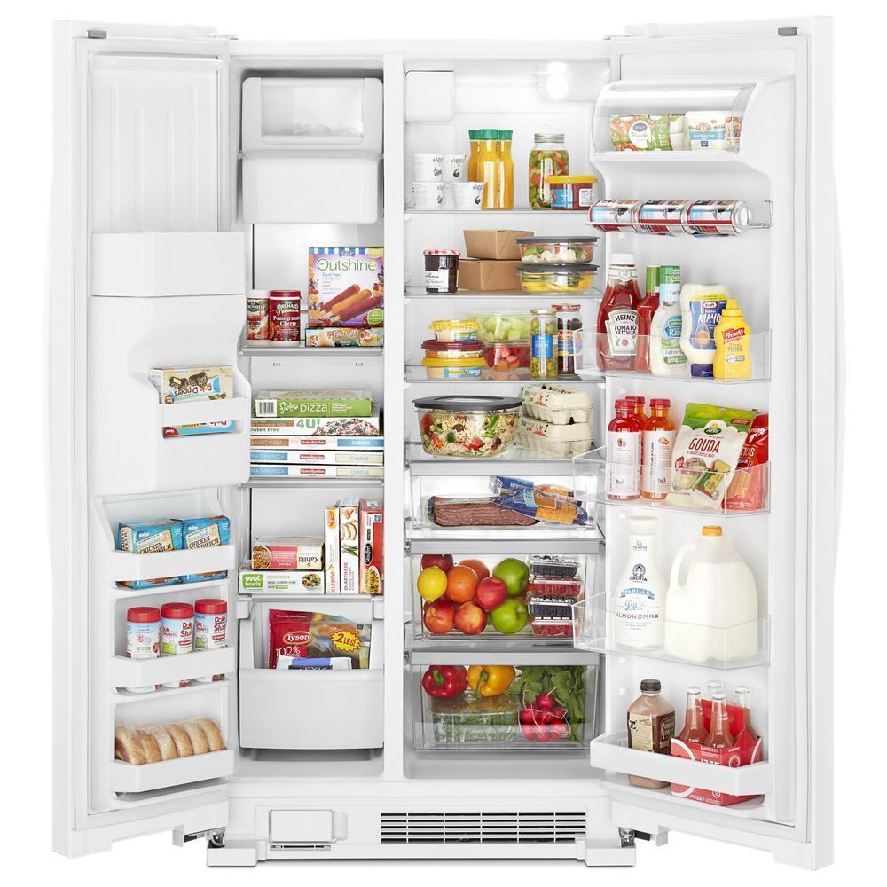 Whirlpool WRS321SDHW 33-inch Wide Side-by-Side Refrigerator - 21 cu. ft.