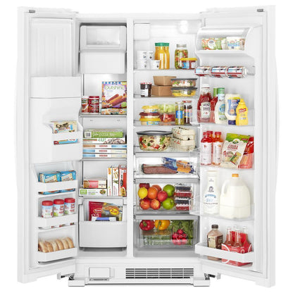 Whirlpool WRS321SDHW 33-inch Wide Side-by-Side Refrigerator - 21 cu. ft.