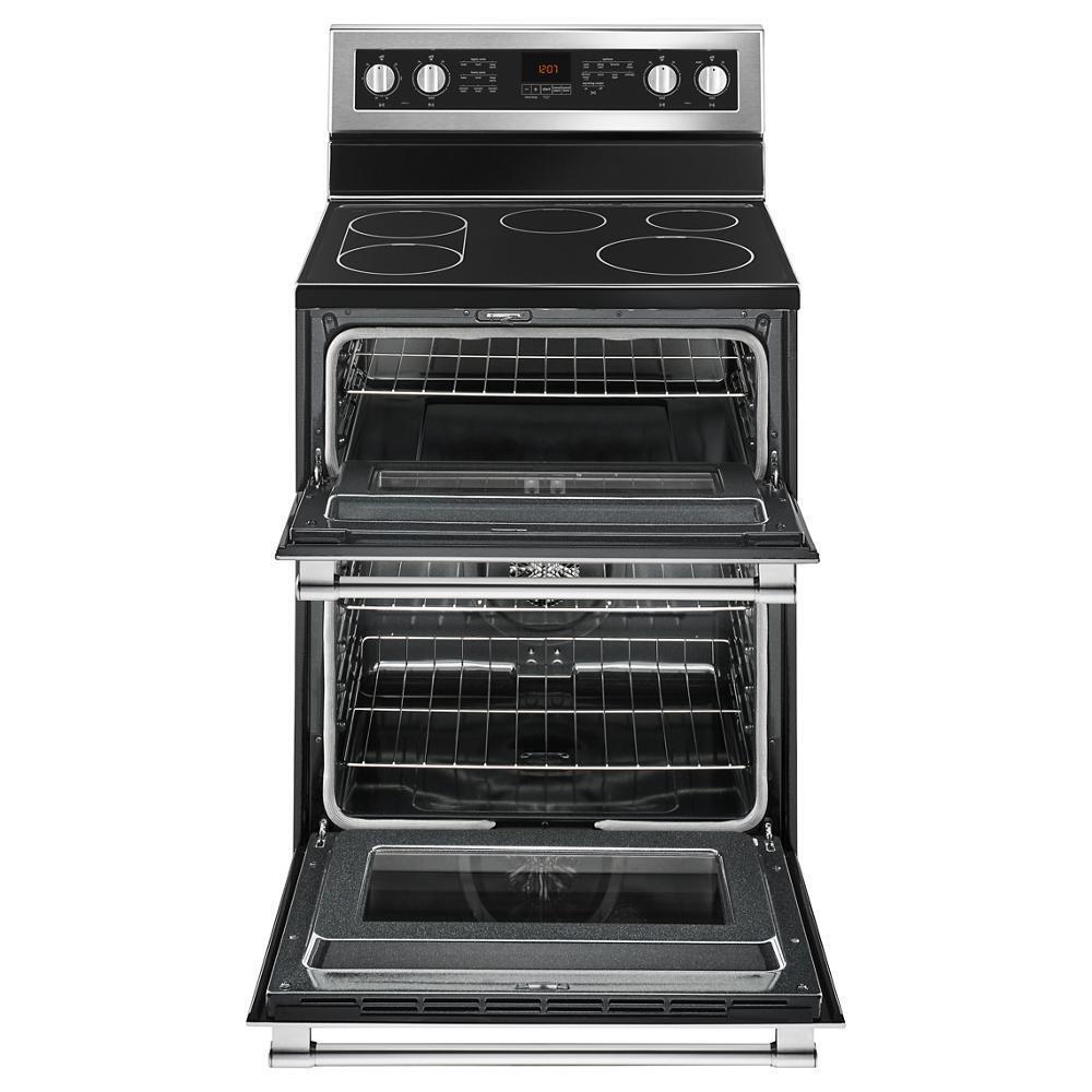 Maytag MET8800FZ 30-Inch Wide Double Oven Electric Range With True Convection - 6.7 Cu. Ft.