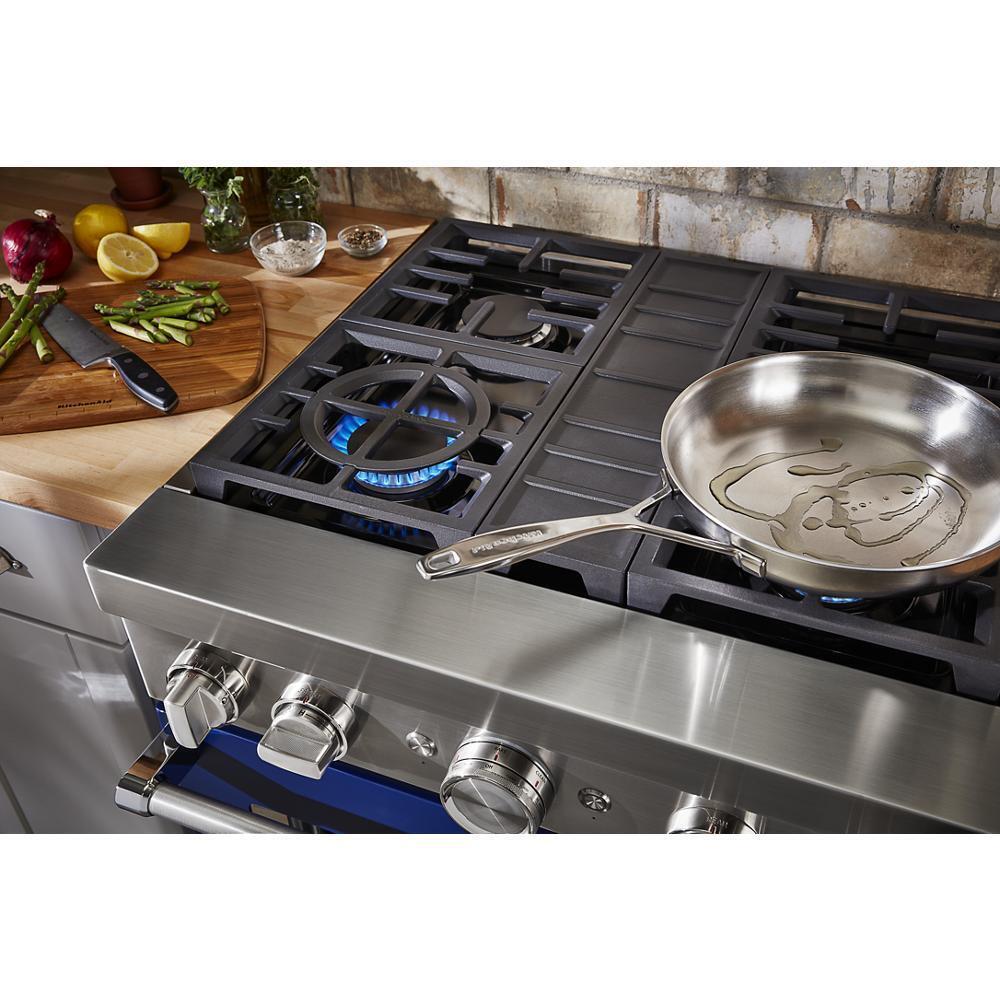 KFDC500JIB KitchenAid® 30'' Smart Commercial-Style Dual Fuel Range with 4 Burners