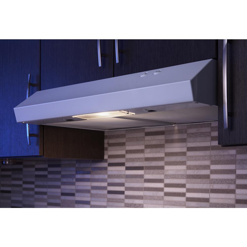 Whirlpool WVU17UC0JW 30" Range Hood with Full-Width Grease Filters