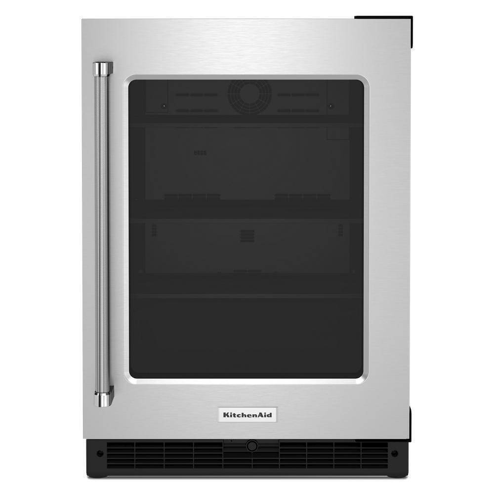 Kitchenaid KURR214KSB 24" Undercounter Refrigerator with Glass Door