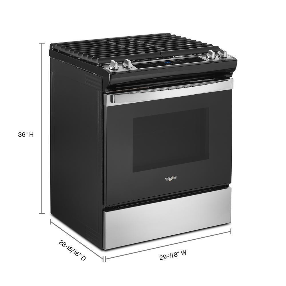 Whirlpool WEG515S0LS 5.0 Cu. Ft. Whirlpool® Gas Range with Frozen Bake™ Technology