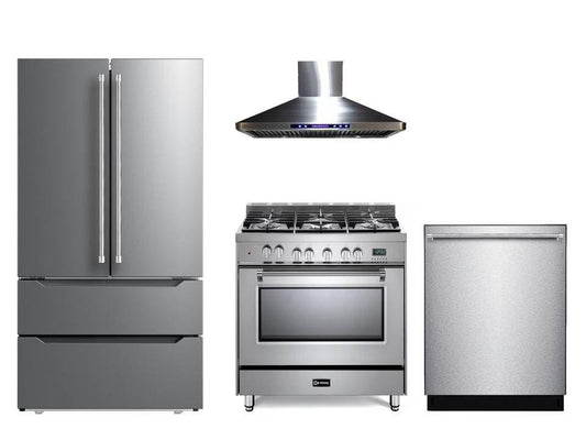 Verona VPFSGE365SS Prestige 36" Dual Fuel Single Oven Range - Stainless Steel